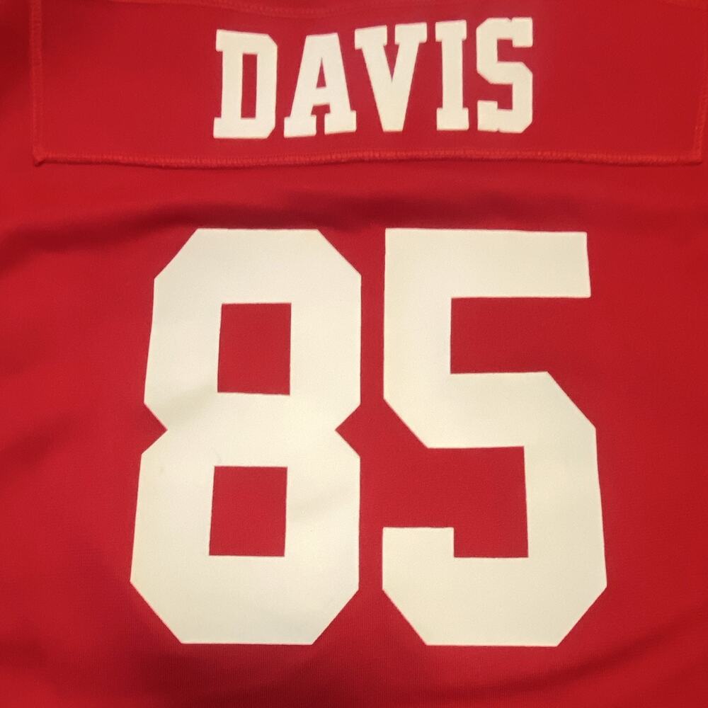 Nike NFL 49ers Vernon Davis #85 Jersey Womens XXL Red On Field Football - Picture 8 of 8